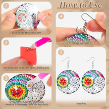 Load image into Gallery viewer, 8 Pairs Double Sided Diamond Painting DIY Earring Making Kit for Women Girls
