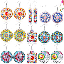 Load image into Gallery viewer, 8 Pairs Double Sided Diamond Painting DIY Earring Making Kit for Women Girls
