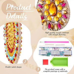 8 Pairs Double Sided Diamond Painting DIY Earring Making Kit for Women Girls