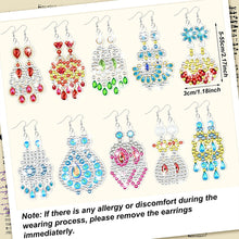 Load image into Gallery viewer, 10 Pairs Double Sided Diamond Painting Earrings Gift for Women Girls (Style 2)
