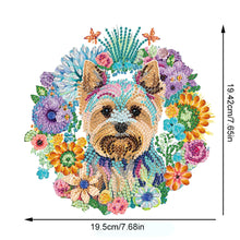 Load image into Gallery viewer, Single Side Special Shape Diamond Painting Hanging Pendant for Home Decor (Dog)
