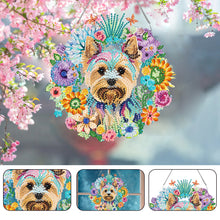 Load image into Gallery viewer, Single Side Special Shape Diamond Painting Hanging Pendant for Home Decor (Dog)
