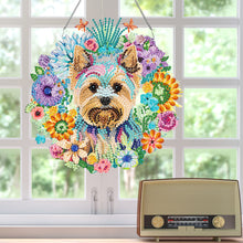 Load image into Gallery viewer, Single Side Special Shape Diamond Painting Hanging Pendant for Home Decor (Dog)
