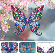 Load image into Gallery viewer, Single Side Special Shape Diamond Painting Hanging Pendant Home Decor(Butterfly)
