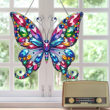 Load image into Gallery viewer, Single Side Special Shape Diamond Painting Hanging Pendant Home Decor(Butterfly)
