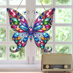 Single Side Special Shape Diamond Painting Hanging Pendant Home Decor(Butterfly)