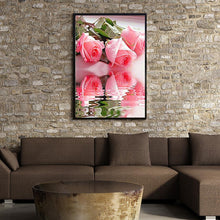 Load image into Gallery viewer, Rose 40x30cm(canvas) partial round drill diamond painting
