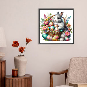 Easter Bunny 30*30CM (canvas) Full Round Drill Diamond Painting