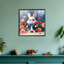 Load image into Gallery viewer, Flower Bunny 30*30CM (canvas) Full Round Drill Diamond Painting
