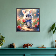 Load image into Gallery viewer, Flower Bunny 30*30CM (canvas) Full Round Drill Diamond Painting
