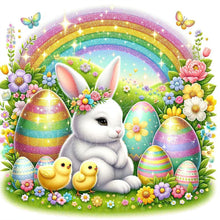 Load image into Gallery viewer, Easter Bunny 30*30CM (canvas) Full Round Drill Diamond Painting
