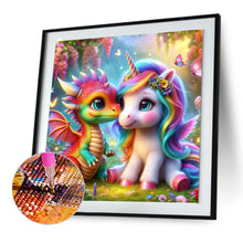 Load image into Gallery viewer, Rainbow Dragon And Rainbow Pony 30*30CM (canvas) Full Round Drill Diamond Painting
