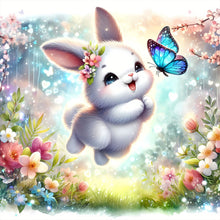 Load image into Gallery viewer, Rabbit And Butterfly 30*30CM (canvas) Full Round Drill Diamond Painting
