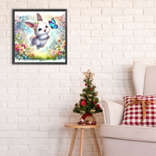 Load image into Gallery viewer, Rabbit And Butterfly 30*30CM (canvas) Full Round Drill Diamond Painting
