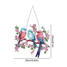 Load image into Gallery viewer, Single Side Diamond Painting Dot Pendant Office Wall Decor (Bird on a Branch)
