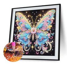 Load image into Gallery viewer, Fluorescent Butterfly 30*30CM (canvas) Partial Special-Shaped Drill Diamond Painting
