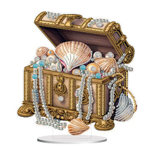 Load image into Gallery viewer, Special Shaped Pearl Seashell Treasure Box Diamond Painting Desktop Ornaments
