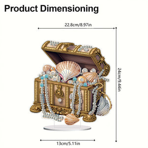 Special Shaped Pearl Seashell Treasure Box Diamond Painting Desktop Ornaments