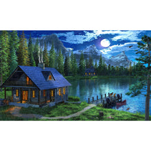 Load image into Gallery viewer, Lake House 50*30CM (canvas) Full Square Drill Diamond Painting
