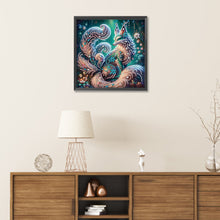 Load image into Gallery viewer, Green Eyed Fox 30*30CM (canvas) Partial Special-Shaped Drill Diamond Painting
