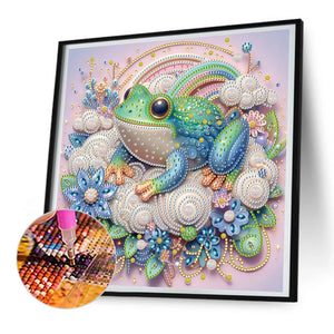Frog 30*30CM (canvas) Partial Special-Shaped Drill Diamond Painting