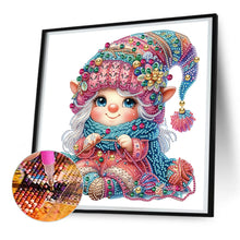 Load image into Gallery viewer, The Knitting Gnome 30*30CM (canvas) Partial Special-Shaped Drill Diamond Painting
