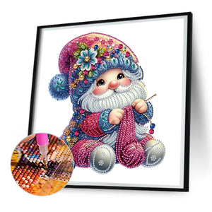 The Knitting Gnome 30*30CM (canvas) Partial Special-Shaped Drill Diamond Painting