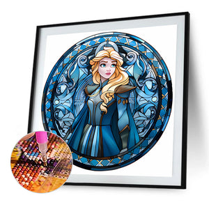 Glass Painting Disney Princess - Rapunzel 40*40CM (canvas) Full AB Round Drill Diamond Painting