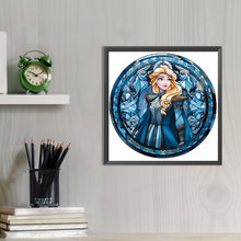 Load image into Gallery viewer, Glass Painting Disney Princess - Rapunzel 40*40CM (canvas) Full AB Round Drill Diamond Painting
