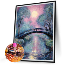 Load image into Gallery viewer, Small Bridge At Sunset And Flowing Water 40*50CM (canvas) Full AB Round Drill Diamond Painting
