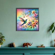 Load image into Gallery viewer, Flowers Hummingbird 30*30CM (canvas) Full Round Drill Diamond Painting
