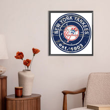 Load image into Gallery viewer, New York Yankees Logo 30*30CM (canvas) Full Round Drill Diamond Painting
