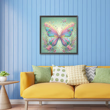 Load image into Gallery viewer, Green Screen Butterfly 30*30CM (canvas) Partial Special-Shaped Drill Diamond Painting

