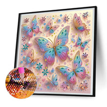 Load image into Gallery viewer, Butterfly Group 30*30CM (canvas) Partial Special-Shaped Drill Diamond Painting
