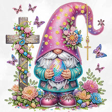 Load image into Gallery viewer, Easter Cross Gnome 30*30CM (canvas) Partial Special-Shaped Drill Diamond Painting
