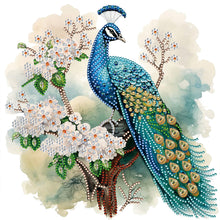 Load image into Gallery viewer, Flower Tree Peacock 30*30CM (canvas) Partial Special-Shaped Drill Diamond Painting
