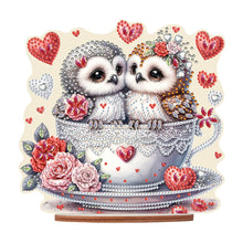 Load image into Gallery viewer, Acrylic Owl 5D DIY Diamond Painting Art Tabletop Home Decoration (Owl in Cup)
