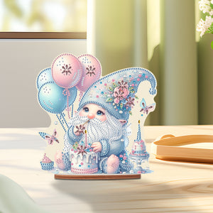 Acrylic Gnome Diamond Painting Art Tabletop Home Decoration (Birthday Gnome)