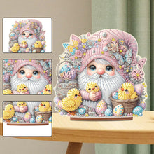 Load image into Gallery viewer, Acrylic Gnome Diamond Painting Art Tabletop Home Decoration (Egg Chick Gnome 3)
