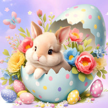 Load image into Gallery viewer, Rabbit In Easter Egg 30*30CM (canvas) Full Round Drill Diamond Painting
