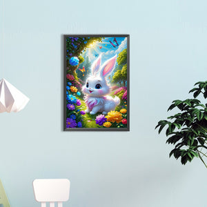 White Rabbit 40*60CM (canvas) Full Round Drill Diamond Painting