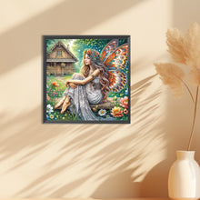 Load image into Gallery viewer, Garden Butterfly Fairy 30*30CM (canvas) Full Round Drill Diamond Painting
