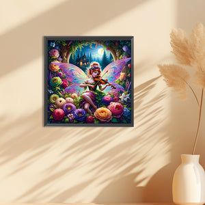 Garden Butterfly Fairy 30*30CM (canvas) Full Round Drill Diamond Painting