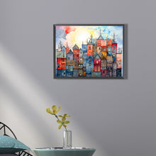 Load image into Gallery viewer, Colorful Lattice House 40*30CM (canvas) Full Square Drill Diamond Painting
