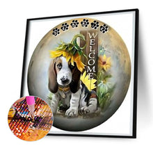 Load image into Gallery viewer, Sunflower Puppy 30*30CM (canvas) Full Round Drill Diamond Painting
