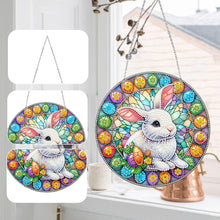 Load image into Gallery viewer, Sun Catcher 5D DIY Diamond Painting Dots Pendant for Office Decor (Egg Bunny)
