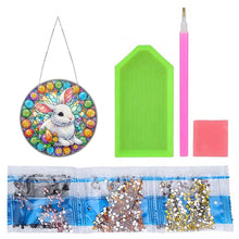 Load image into Gallery viewer, Sun Catcher 5D DIY Diamond Painting Dots Pendant for Office Decor (Egg Bunny)
