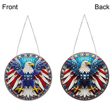 Load image into Gallery viewer, Sun Catcher Diamond Painting Dot Pendant for Office Decor (American EagleKJ0108)
