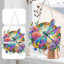 Load image into Gallery viewer, Sun Catcher Diamond Painting Dot Pendant for Office Decor (Dragonfly KJ0109)
