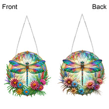 Load image into Gallery viewer, Sun Catcher Diamond Painting Dot Pendant for Office Decor (Dragonfly KJ0110)
